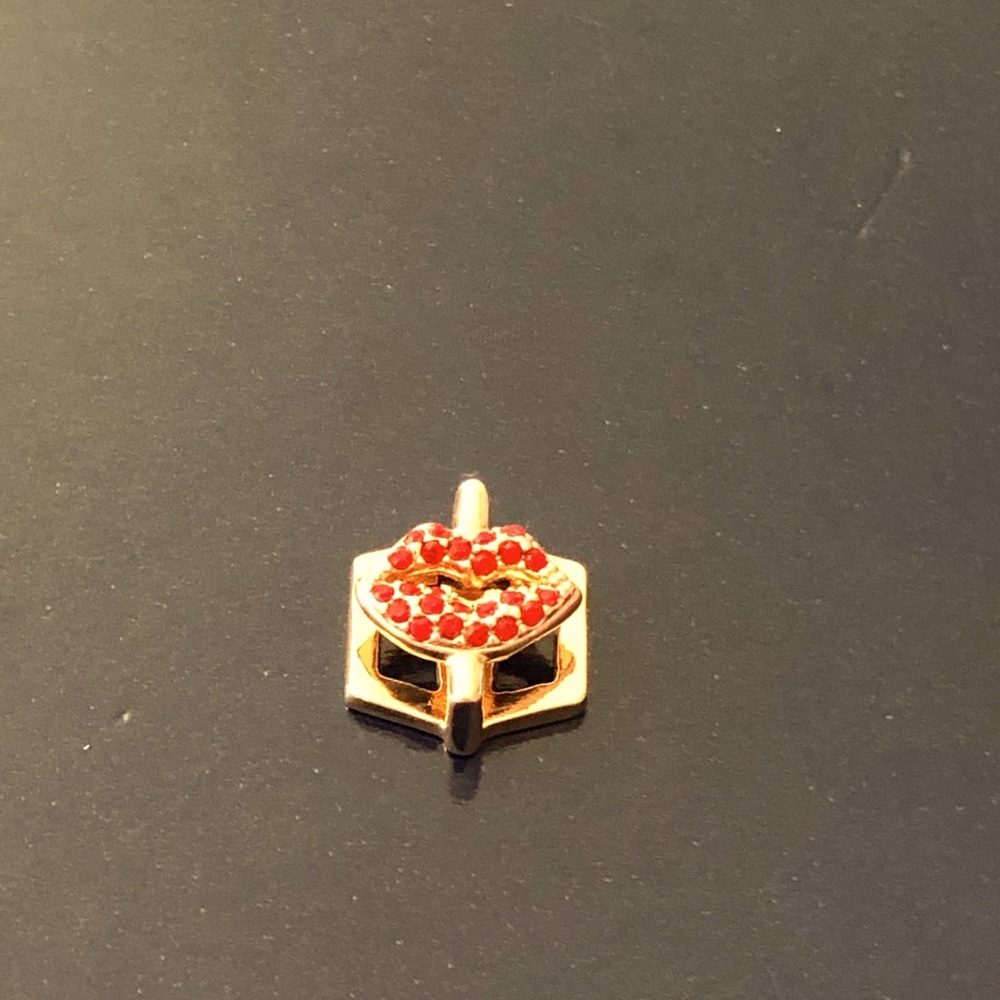 KEEP Collective Red Pavé Lips Charm